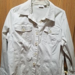 Womens cream colored jacket